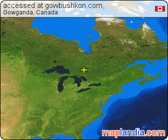 accessed at gowbushkon.com,  satellite map