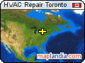 HVAC Repair Toronto satellite map