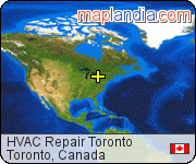HVAC Repair Toronto satellite map