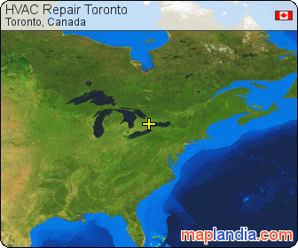 HVAC Repair Toronto satellite map