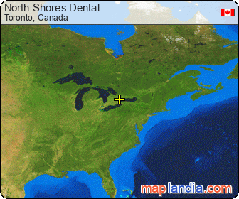 North Shores Dental satellite map