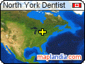 North York Dentist satellite map