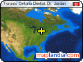 Toronto Ontario Dentist Dr. Jordan  satellite map