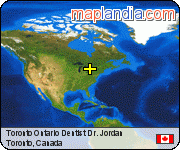 Toronto Ontario Dentist Dr. Jordan  satellite map