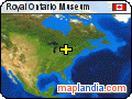 Royal Ontario Museum satellite map