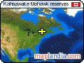 Kahnawake Mohawk reserves satellite map