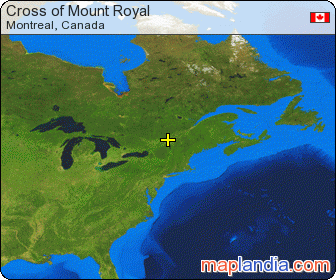 Cross of Mount Royal satellite map