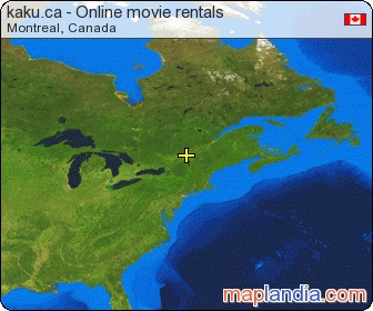 kaku.ca - Online movie rentals satellite map