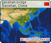 gaoshan bridge satellite map