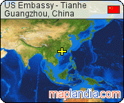 US Embassy - Tianhe satellite map