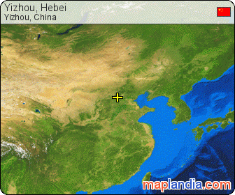 Yizhou, Hebei satellite map