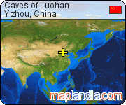Caves of Luohan satellite map