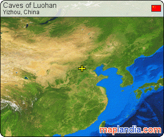 Caves of Luohan satellite map