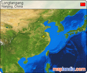 Longtangang satellite map