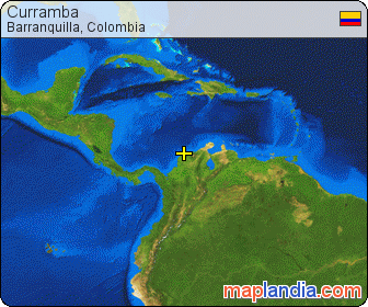 Curramba satellite map