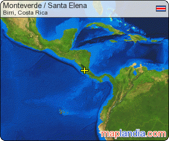 Monteverde / Santa Elena satellite map