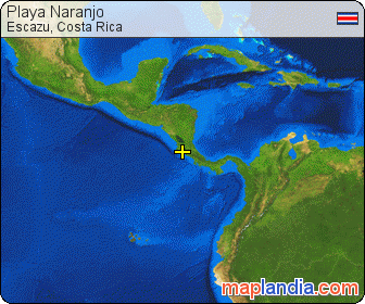 Playa Naranjo satellite map