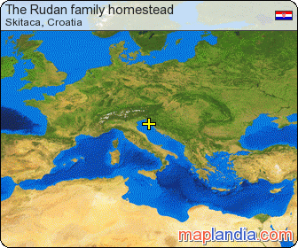 The Rudan family homestead satellite map