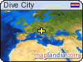 Dive City's map homepage