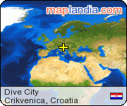 Dive City's map homepage