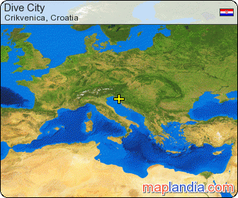 Dive City's map homepage
