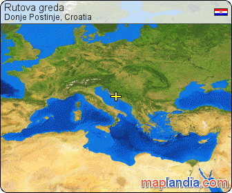 Rutova greda satellite map