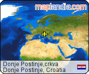 Donje Postinje,crkva satellite map