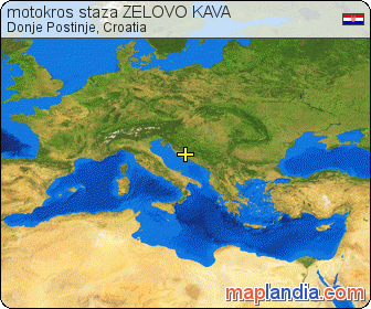 motokros staza ZELOVO KAVA satellite map