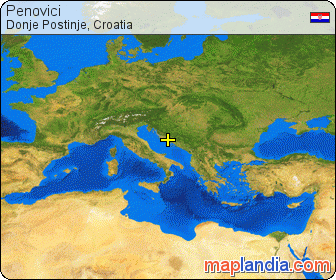 Penovići satellite map