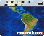 Hotel Baños Ecuador satellite map