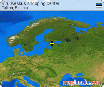Viru Keskus shopping center satellite map