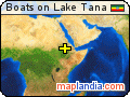 Boats on Lake Tana satellite map