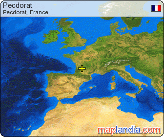 Pecdorat satellite map