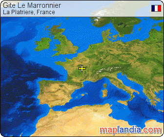 Gite Le Marronnier satellite map