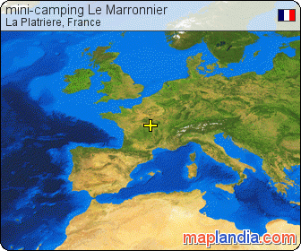 mini-camping Le Marronnier satellite map