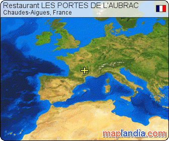Restaurant LES PORTES DE L'AUBRAC satellite map