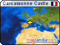 Carcassonne Castle satellite map