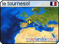 le tournesol satellite map