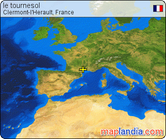 le tournesol satellite map