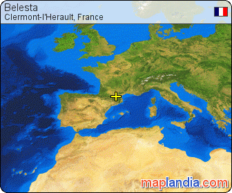 Belesta satellite map