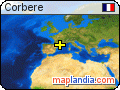 Corbere satellite map