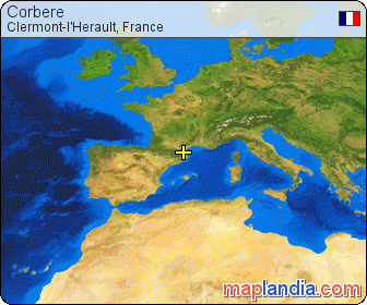 Corbere satellite map