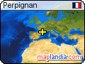 Perpignan satellite map