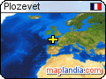 Plozevet satellite map