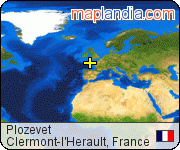 Plozevet satellite map
