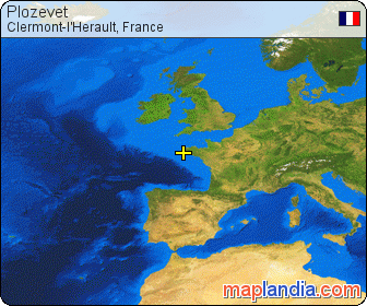 Plozevet satellite map