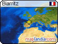 Biarritz satellite map
