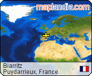 Biarritz satellite map