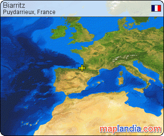 Biarritz satellite map