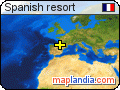 Spanish resort satellite map